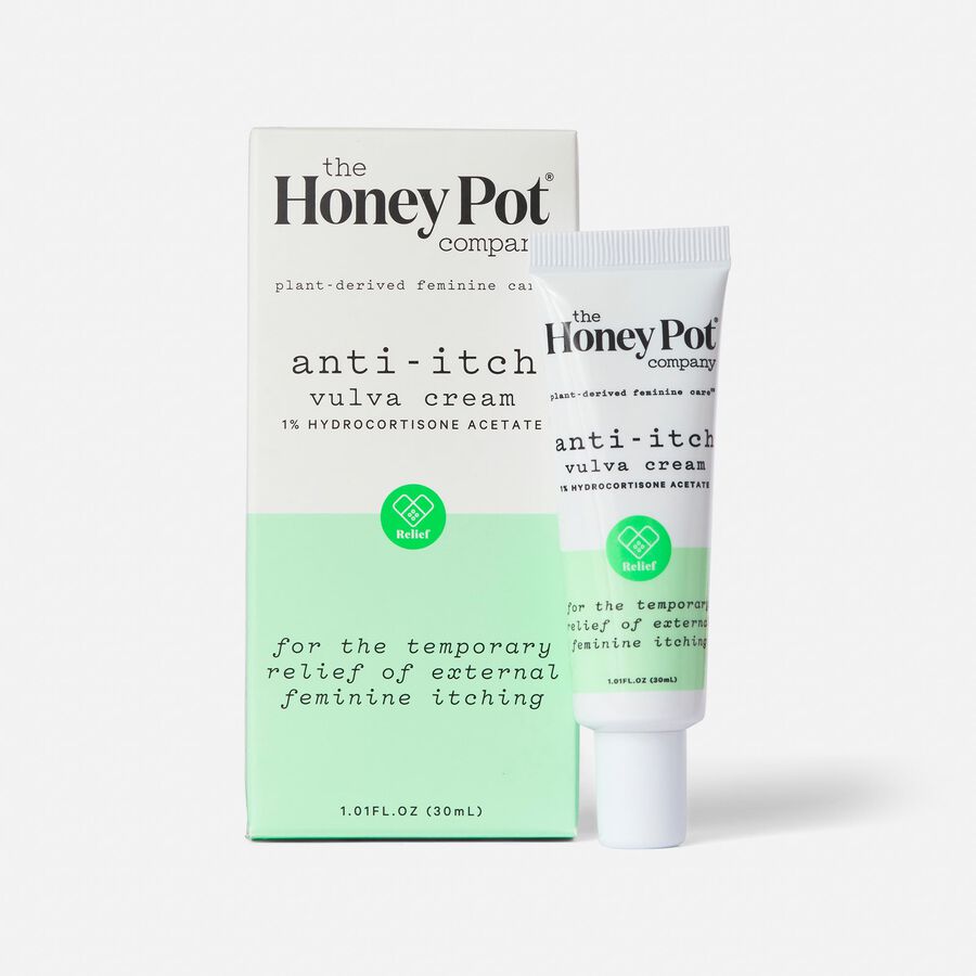 The Honey Pot Anti-Itch Vulva Cream with 1% Hydrocortisone, , large image number 0