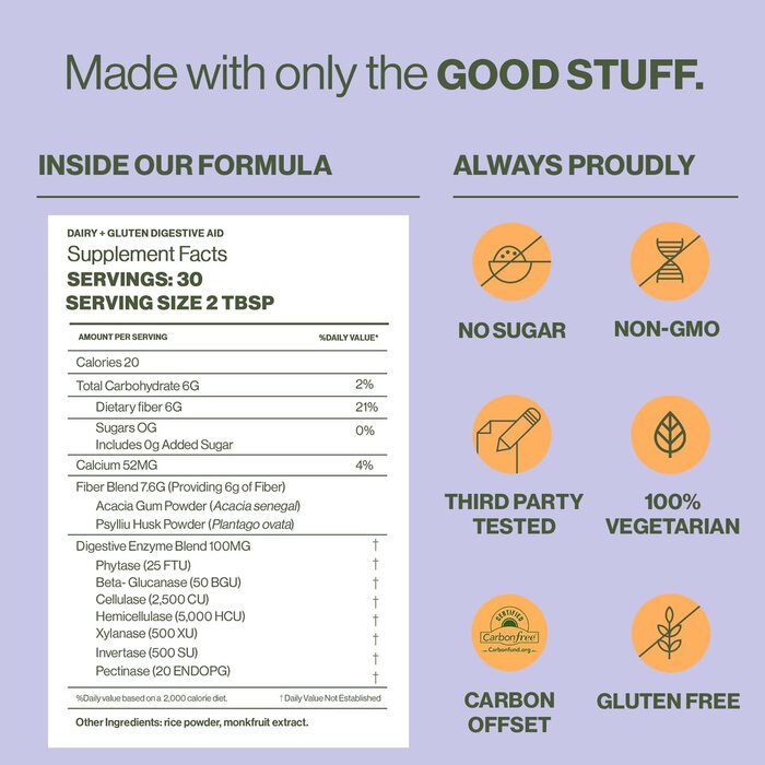 Hilma Daily Fiber Supplement + Digestive Enzymes, 8.36 oz., 30 servings, , large