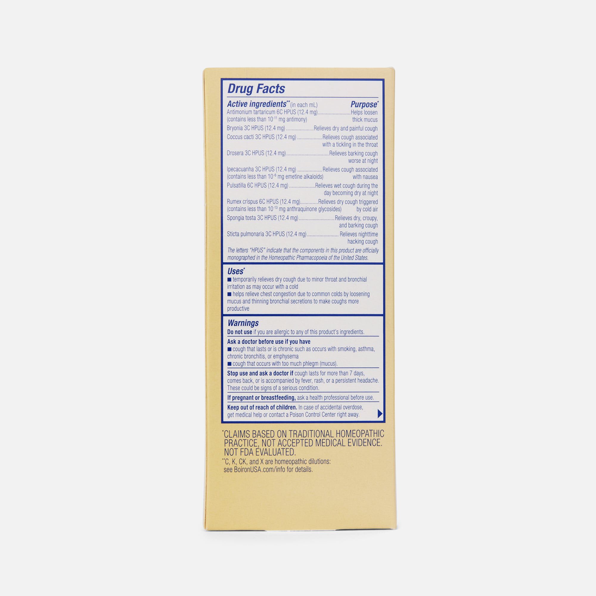 Boiron Chestal Honey Cough & Chest Congestion, Multi-Symptom Formula for Dry & Productive Cough, 6.7 fl oz., , large