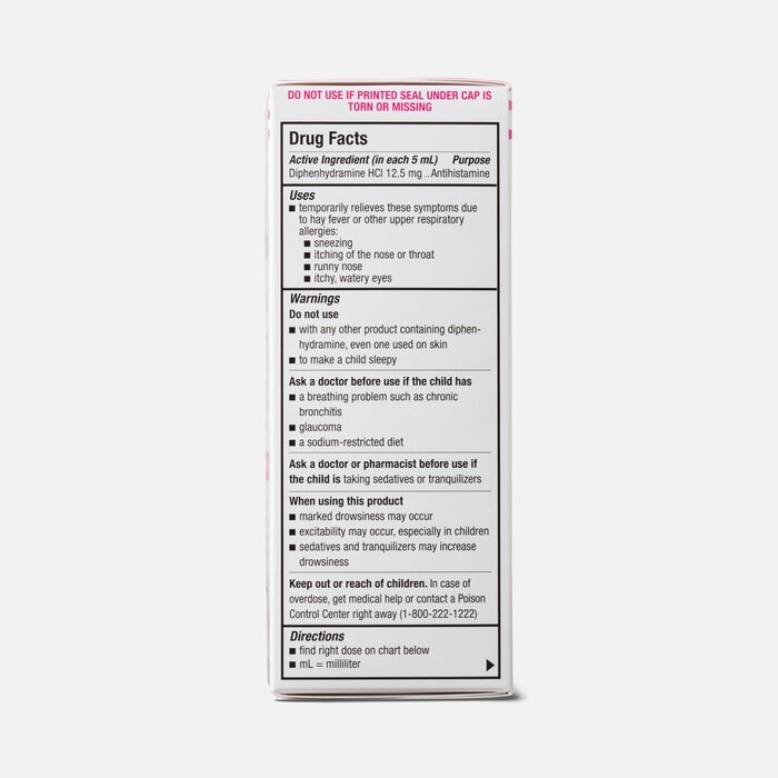 Caring Mill™ Children's Allergy Relief Liquid, Dye-Free, Bubblegum, 4 fl oz., , large