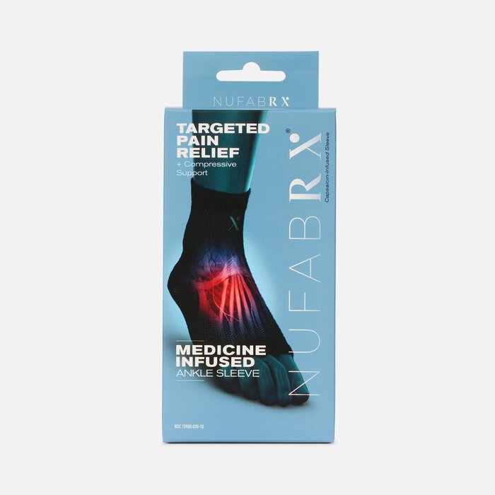 Nufabrx Medicine Infused Ankle Sleeve, , large