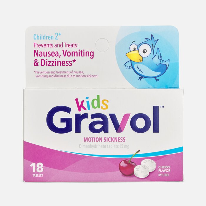 Gravol Kids Motion Sickness Chewables, Cherry, 18 ct., , large