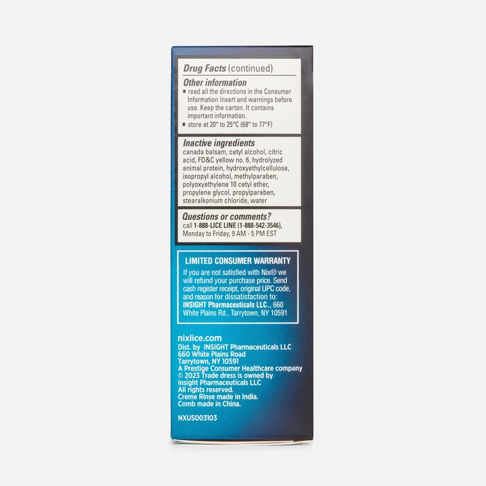 Nix Lice Killing Crème Rinse with Nit Comb, 2 fl oz., , large