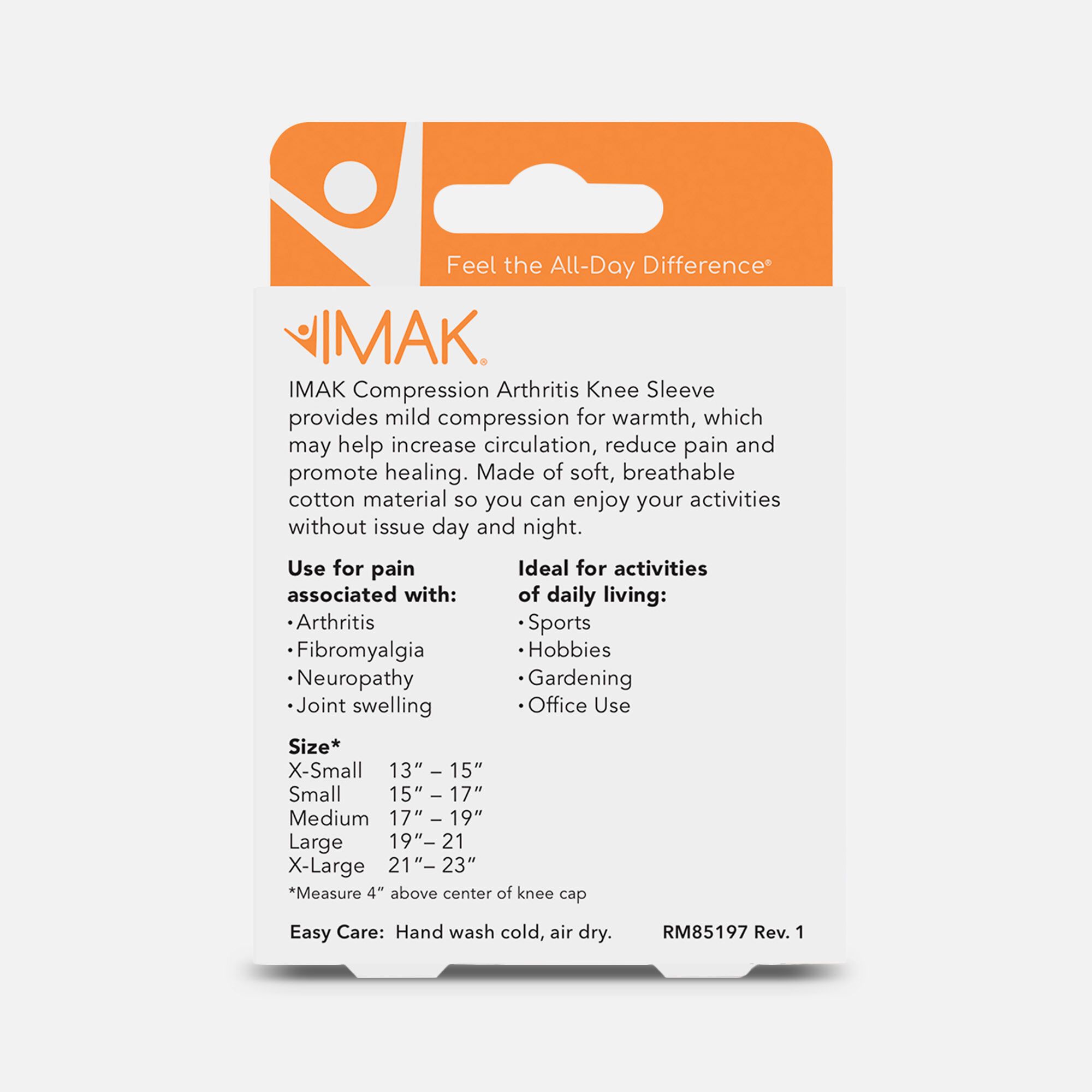 IMAK Compression Arthritis Knee Sleeve, , large