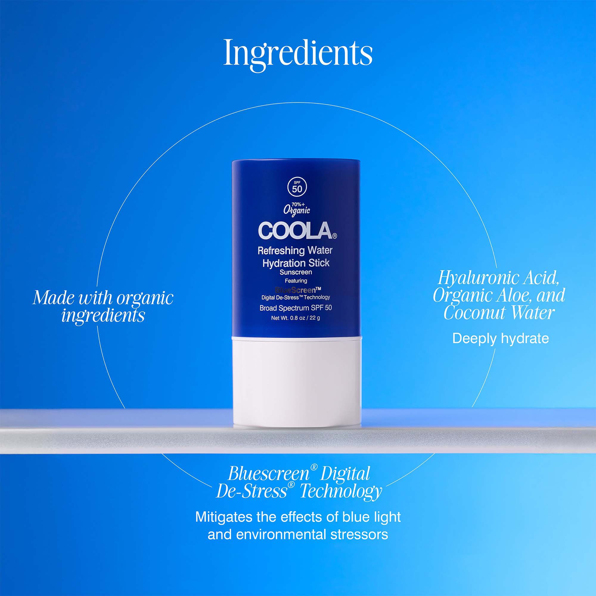 COOLA Refreshing Water Hydration Stick (SPF 50), , large
