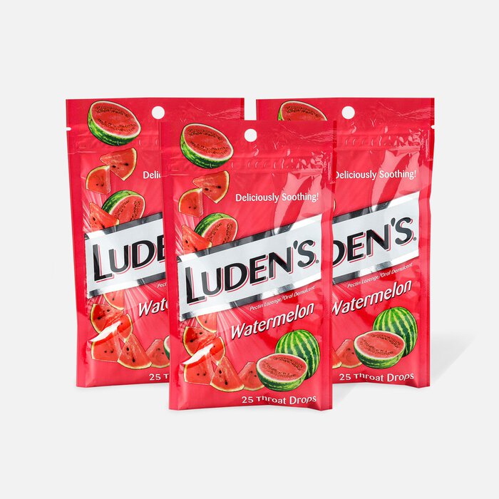Luden's Watermelon Throat Drops, 25 ct. (3-Pack), , large
