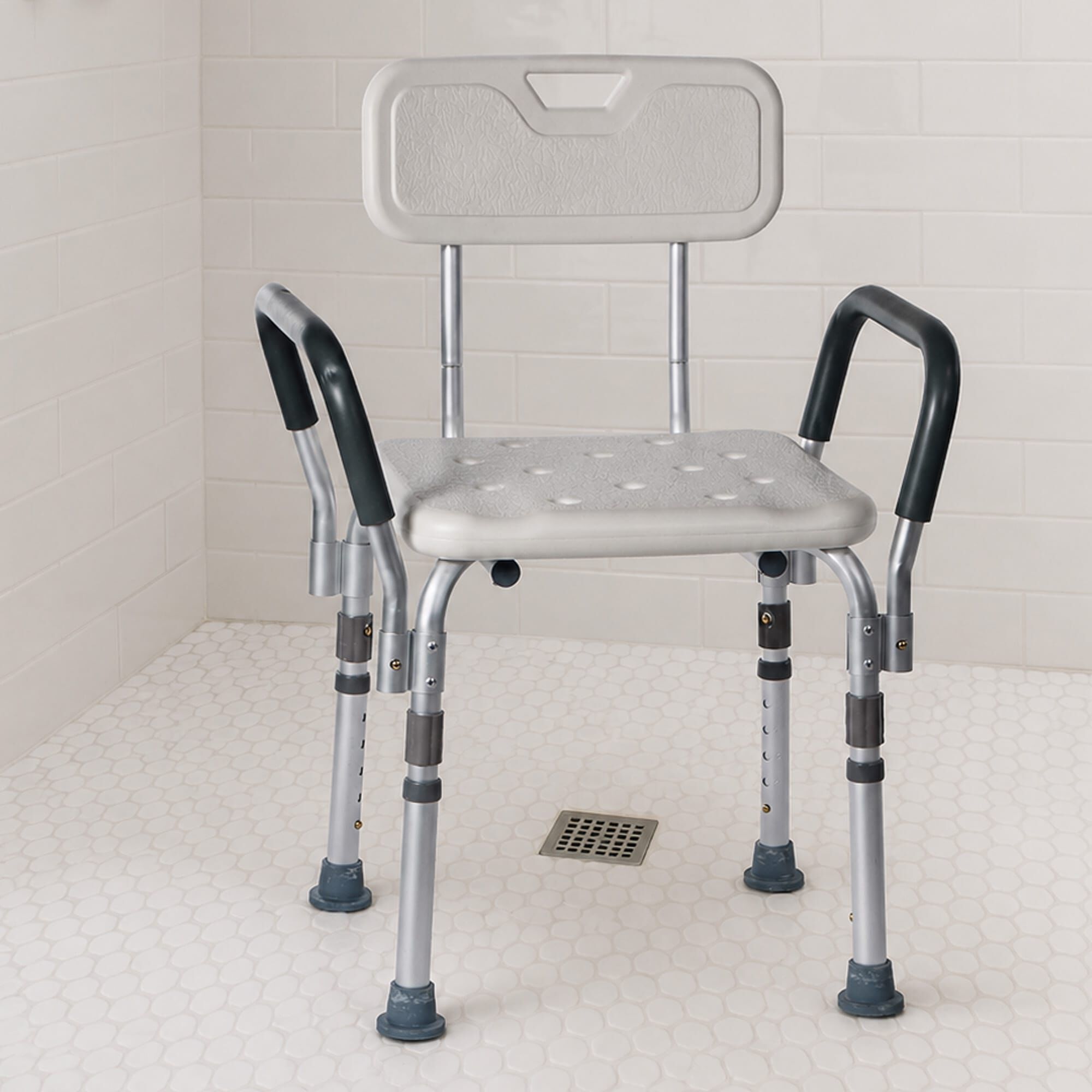 Alex Orthopedic Bath Bench with Back and Arms, , large