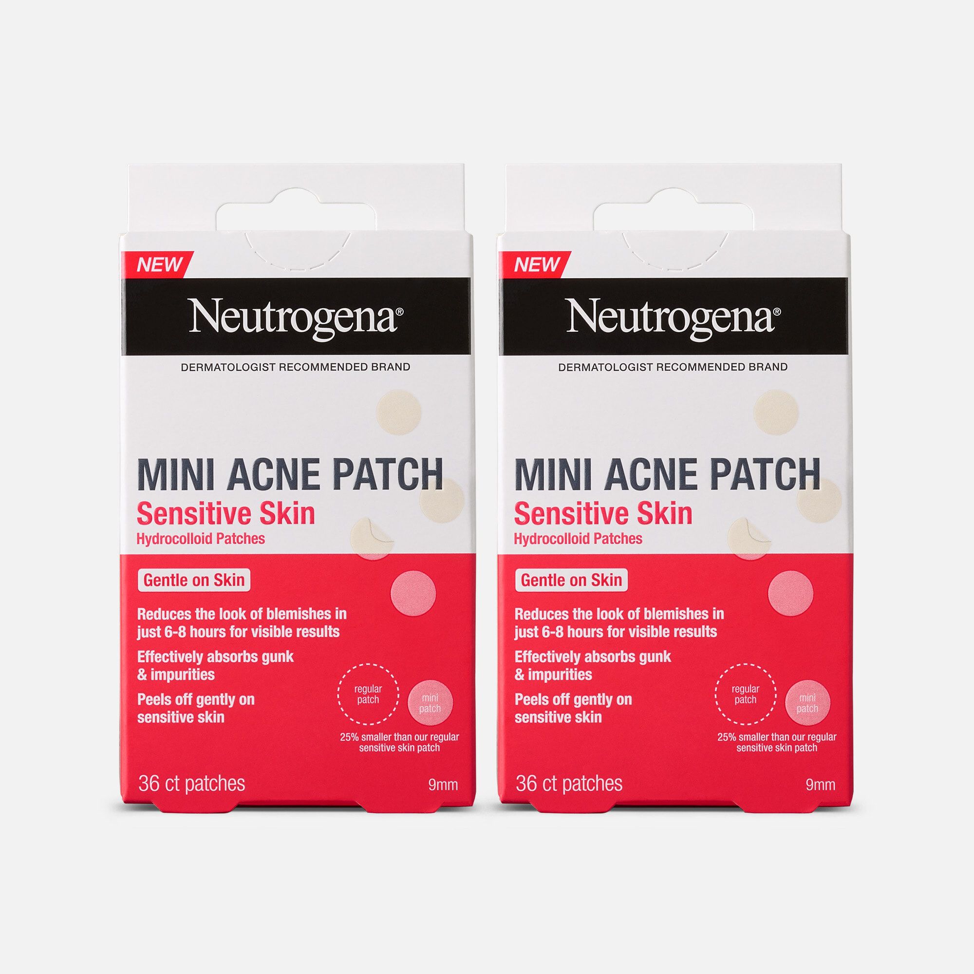 Neutrogena Sensitive Skin Acne Patch Minis, 36 ct. (2-Pack), , large
