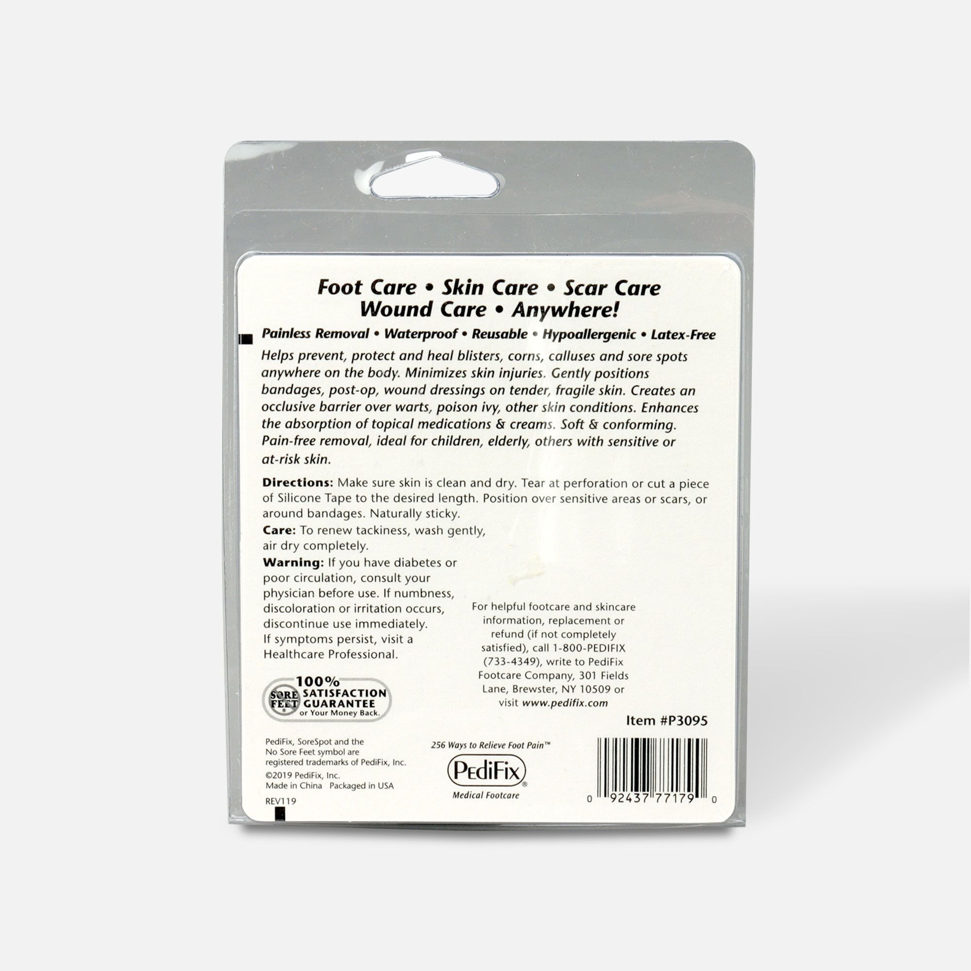 Pedifix Soothe & Heal Silicone Tape, , large