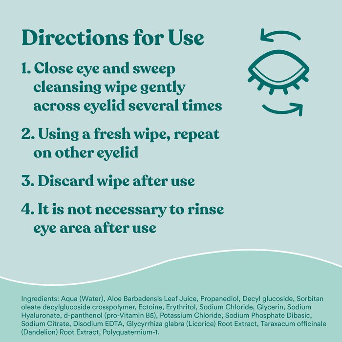 Bausch + Lomb BioTrue Micellar Eyelid Cleansing Wipes, 30 ct., , large