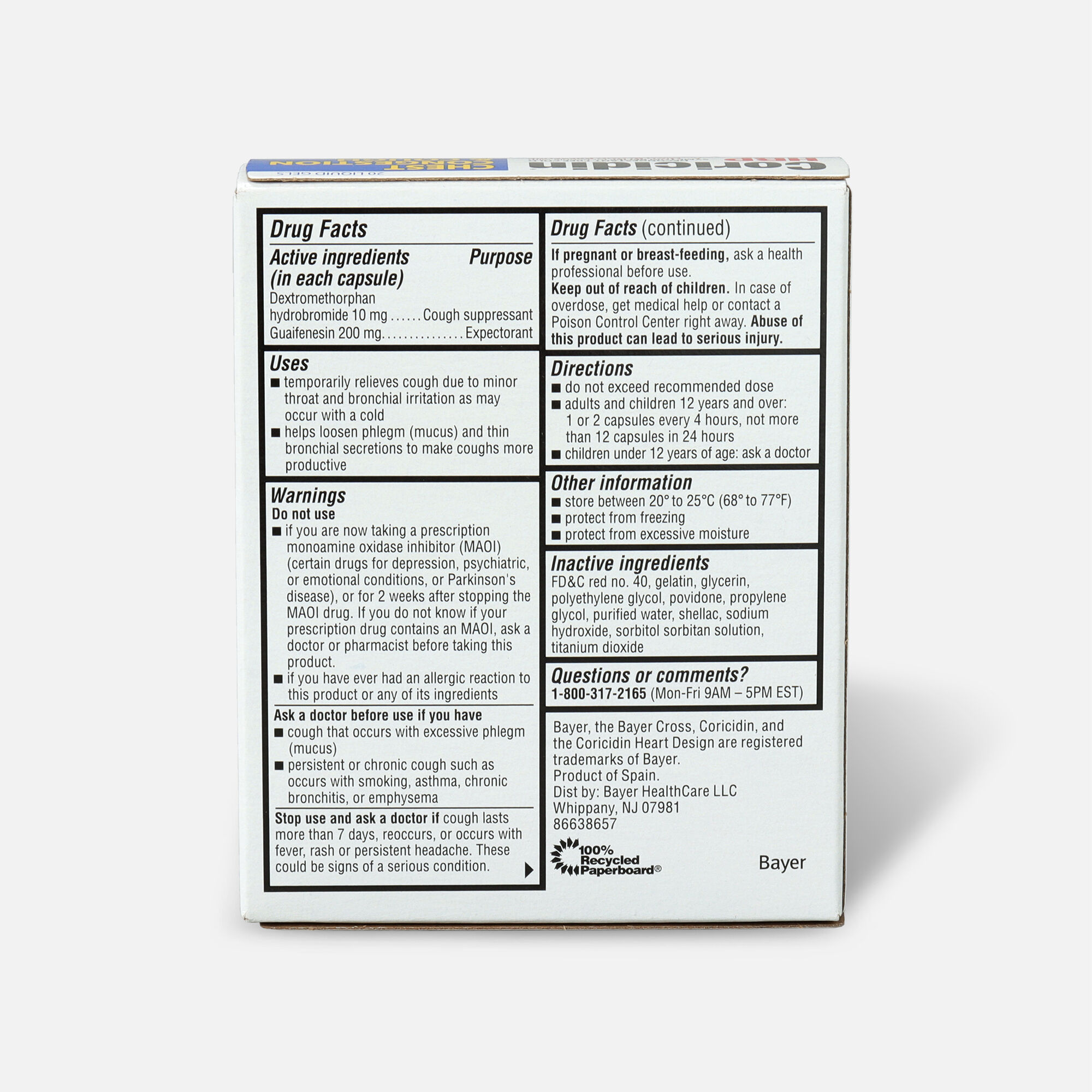 Coricidin HPB Chest Congestion & Cough, Liquid Gels, 20 ct., , large
