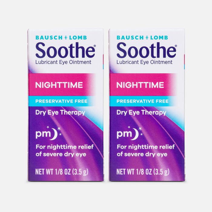 Bausch + Lomb Soothe® Lubricant Eye Ointment Nighttime, .125 oz. (2-Pack), , large