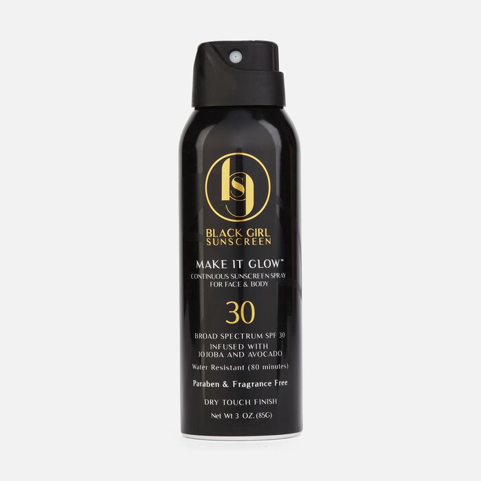 Black Girl Sunscreen Make It Glow Sunscreen Spray, SPF 30, 3 oz., , large