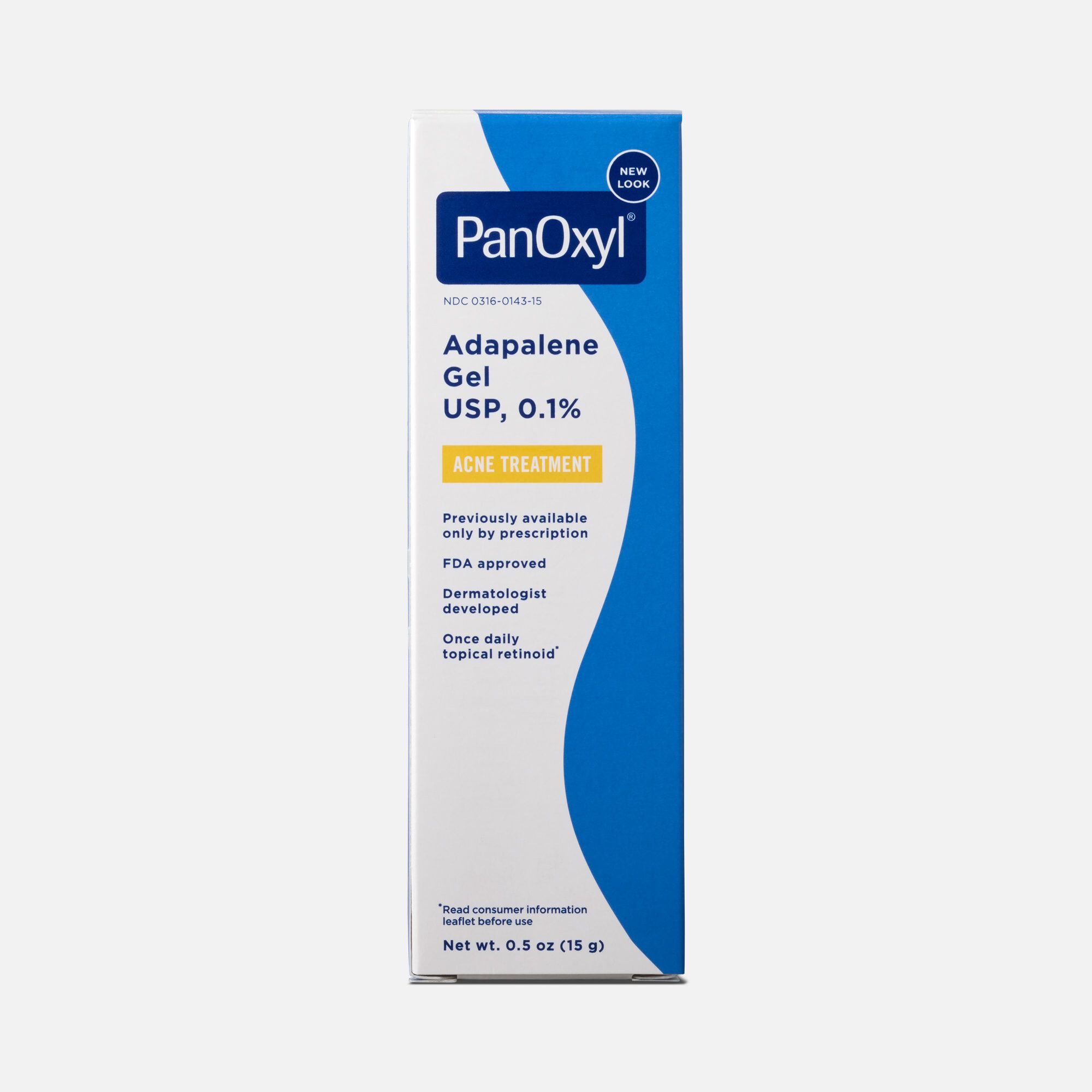 PanOxyl Adapalene 0.1% Leave-On Gel, 0.5 oz., , large