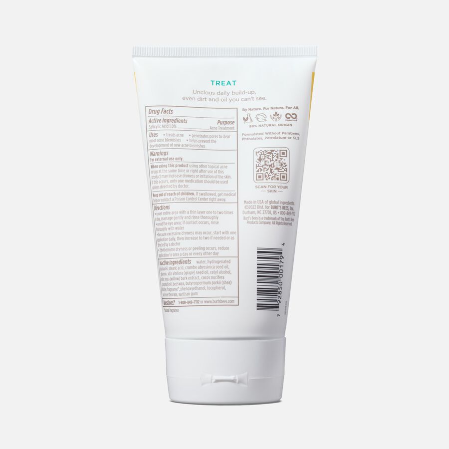 Burt's Bees Clear and Balanced Deep Cleansing Acne Scrub, 4 oz., , large image number 1