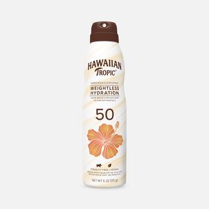 Hawaiian Tropic Silk Hydration Weightless Sunscreen Spray SPF 50, 6 oz.