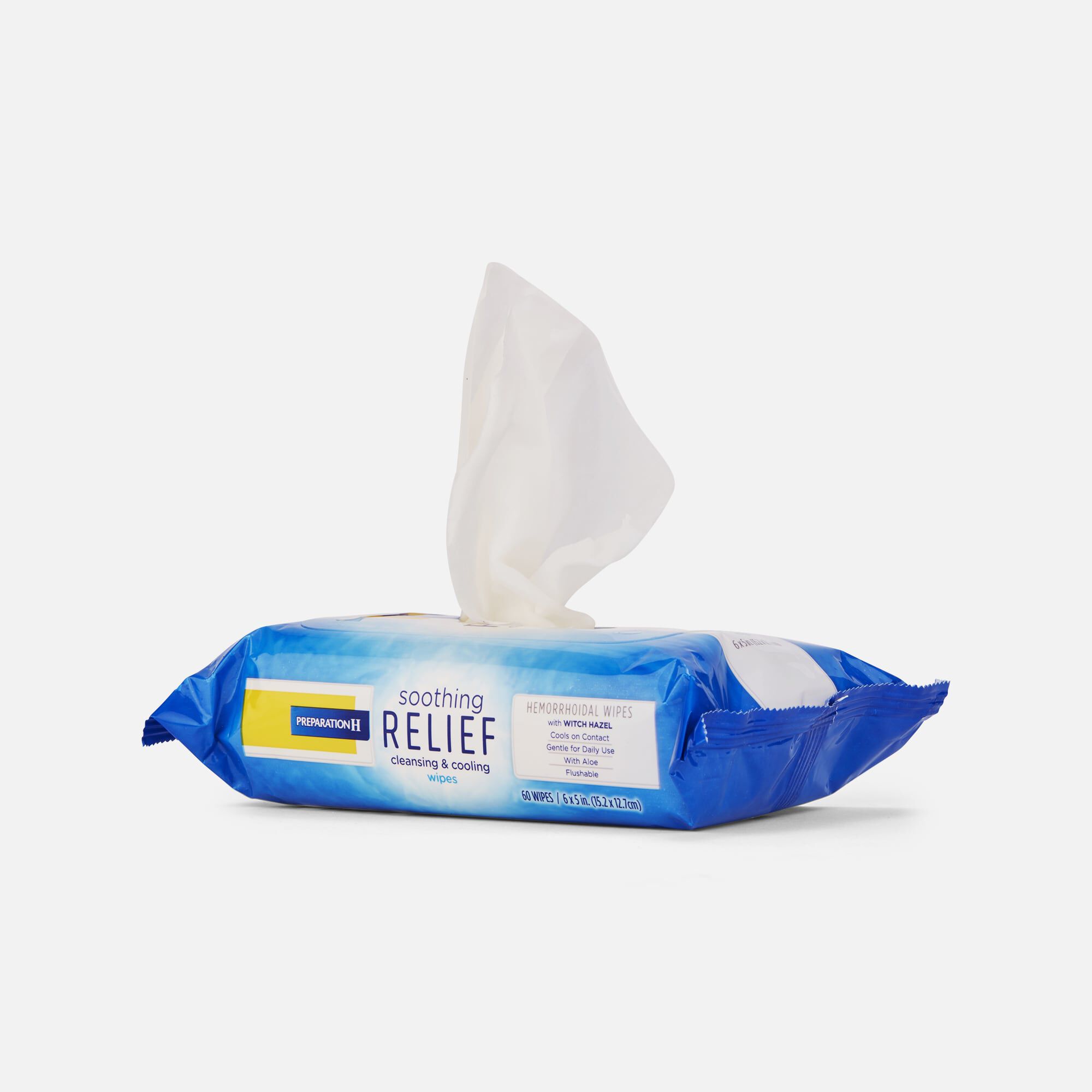 Preparation H Soothing Relief Cleansing & Cooling Wipes, 60 ct., , large