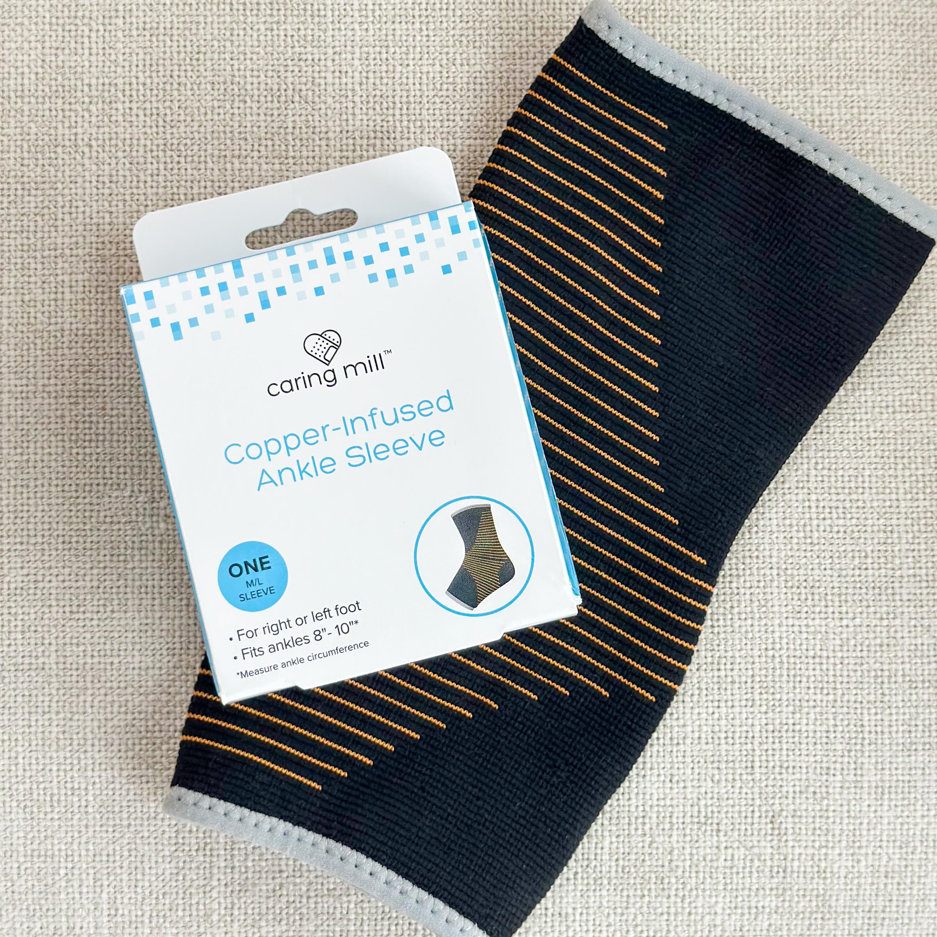Caring Mill™ Copper-Infused Ankle Brace Compression Sleeve, M/L, , large