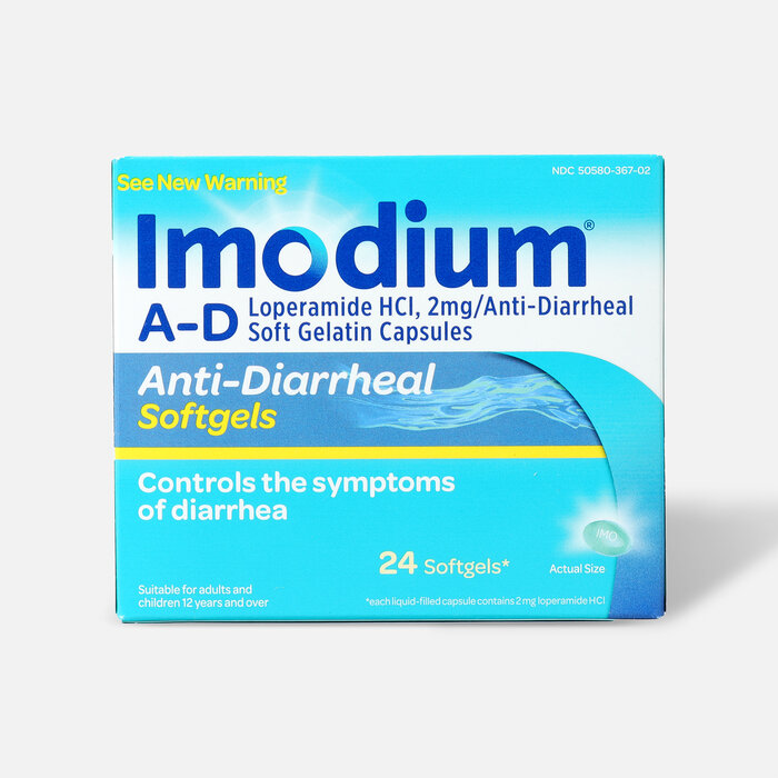 Imodium A-D Anti-Diarrheal, Softgels 24 ct., , large