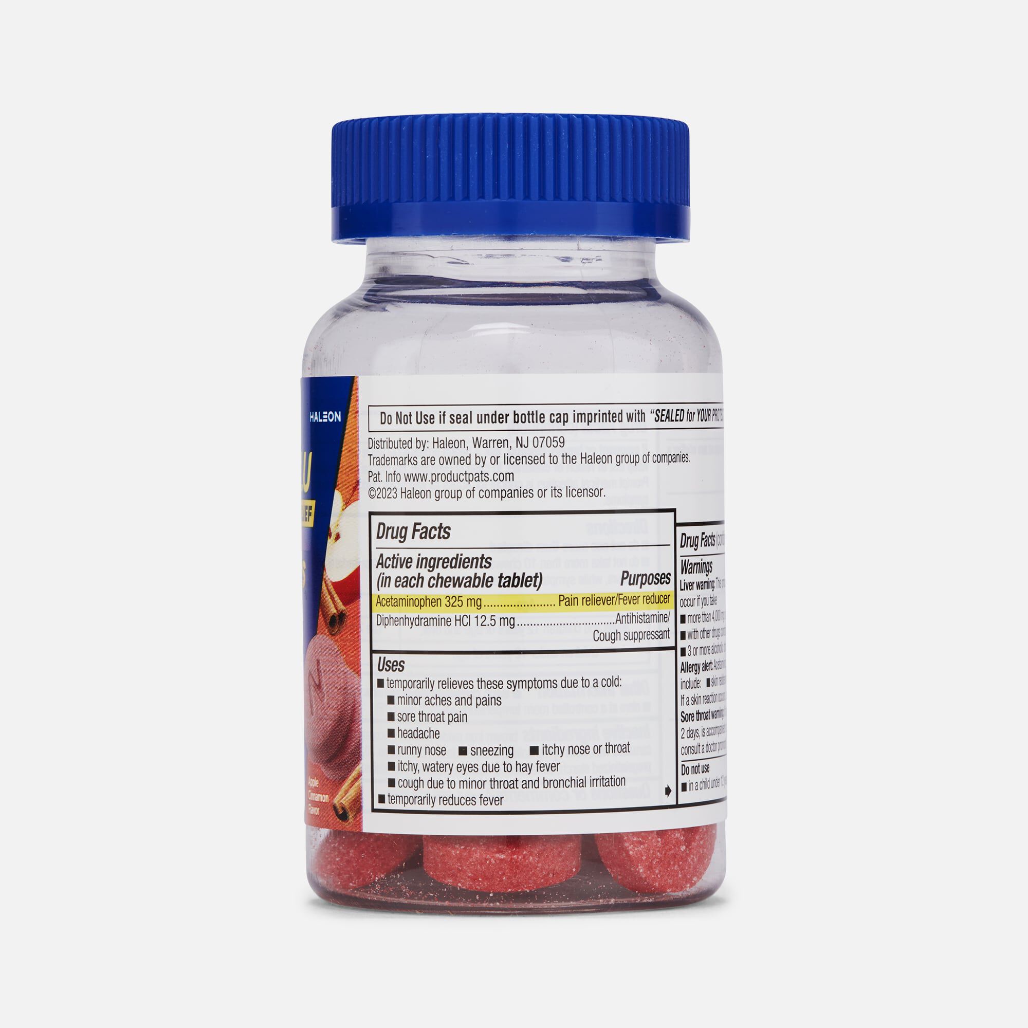Theraflu Severe Cold Relief Nighttime Soft Chews, Apple Cinnamon, 20 ct., , large