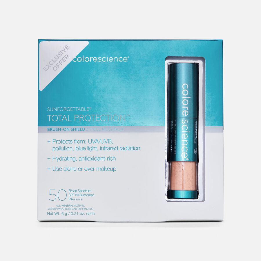 Colorescience Sunforgettable® Total Protection™ Brush-On Shield SPF 50 Multipack, Tan, large
