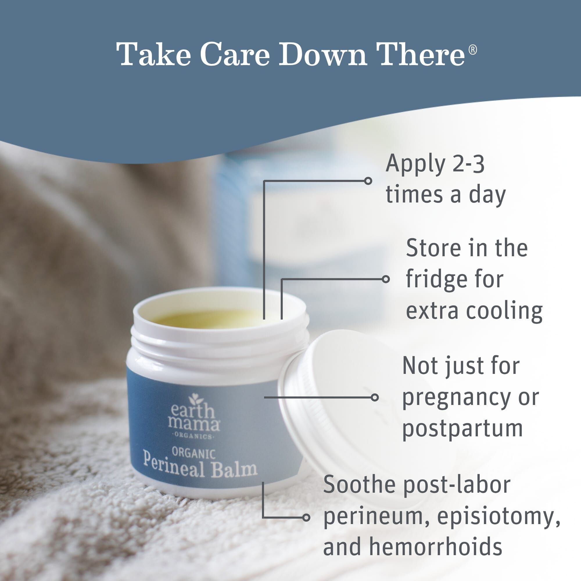 Earth Mama Organic Perineal Balm, 2 oz., , large