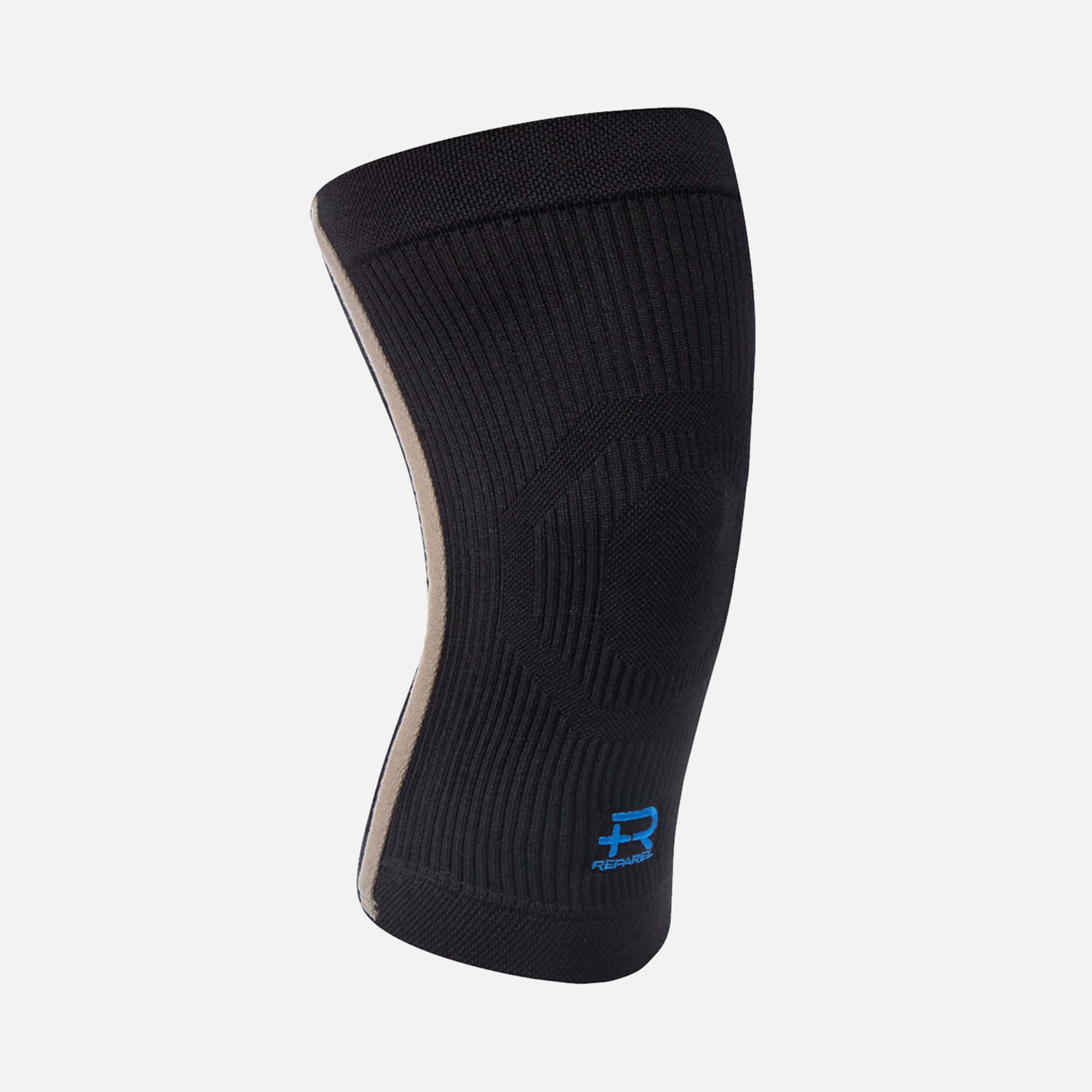 Reparel Knee Sleeve, Black, , large