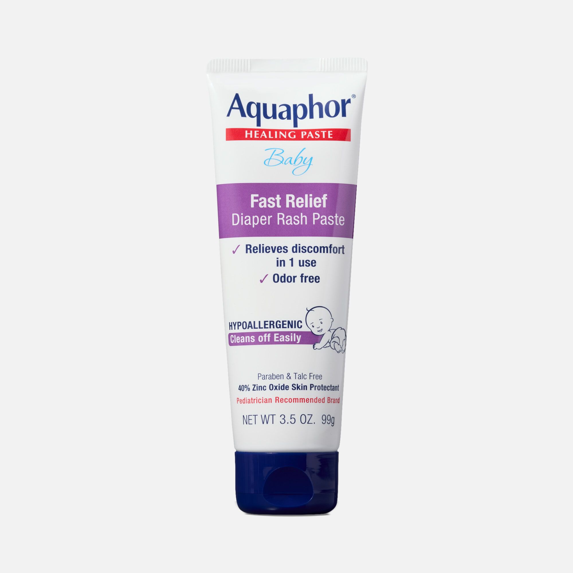 Aquaphor Baby Fast Relief Diaper Rash Paste Tube, 3.5 oz., , large