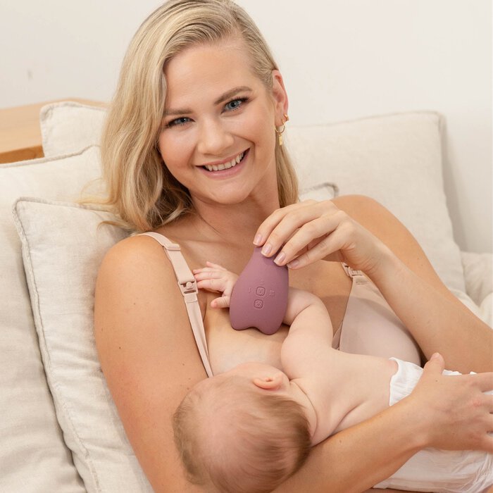 Momcozy Double 2-in-1 Warming Vibration Lactation Massager, , large