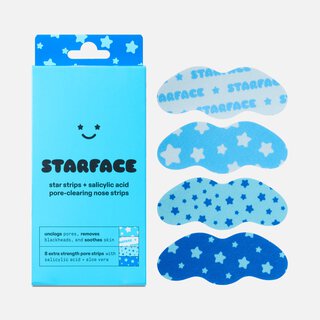 Starface Star Strips™ Pore-Clearing Nose Strips + Salicylic Acid, Blue, 8 ct.