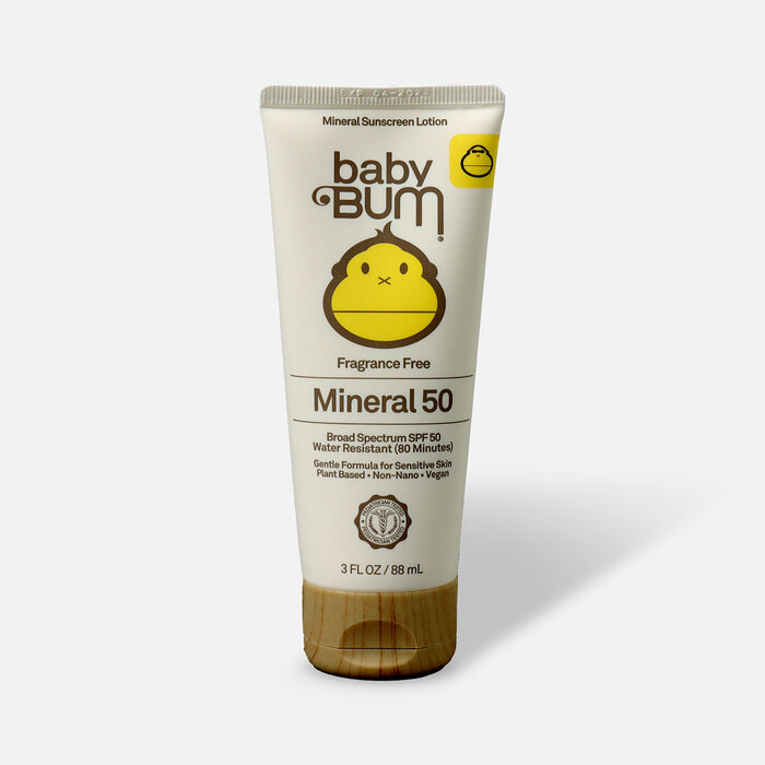 Baby Bum SPF 50 Mineral Sunscreen Lotion, Fragrance Free, 3 oz., , large