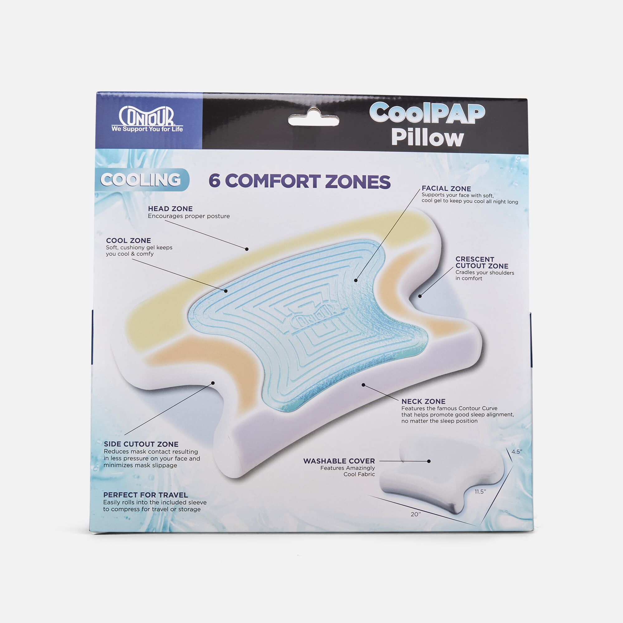 CoolPAP Home and Travel Pillow, , large