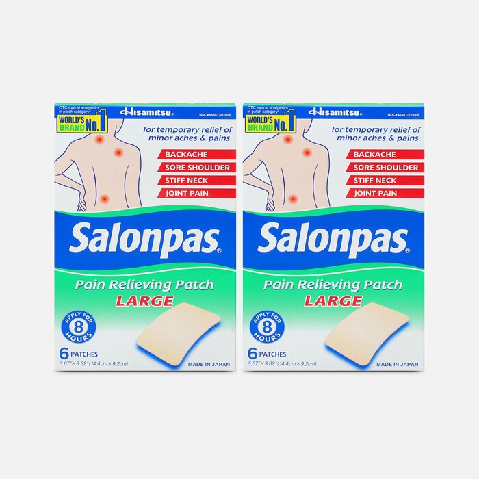 Salonpas Pain Relieving Patch, Large, 6 ct. (2-Pack), , large