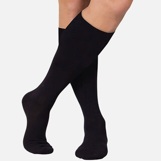 Skineez Skin-Reparative Hydrating Compression Socks, 30-40, Black, Small/Medium