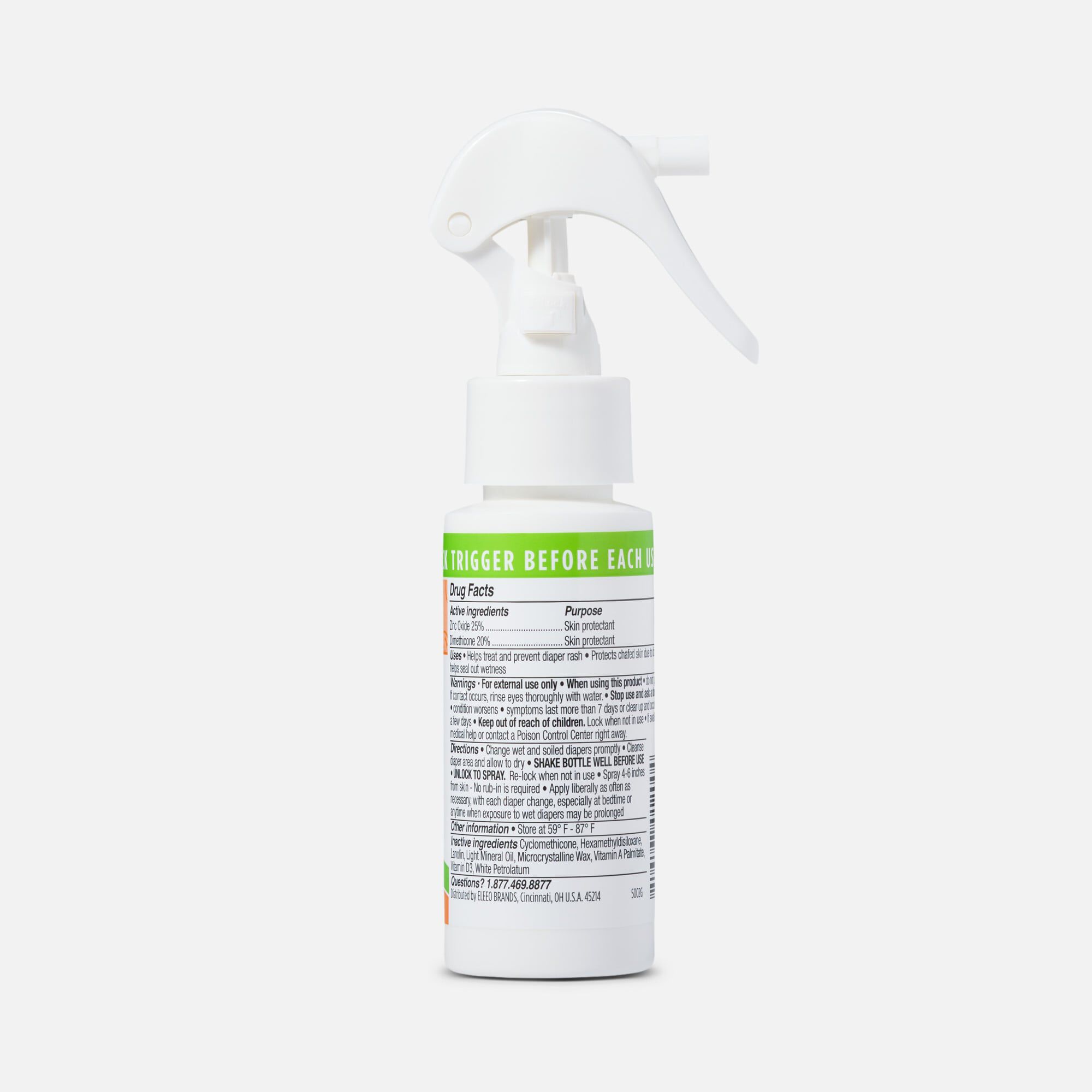Boogie Bottoms No-Rub Diaper Rash Pump Spray, 1.7 oz., , large