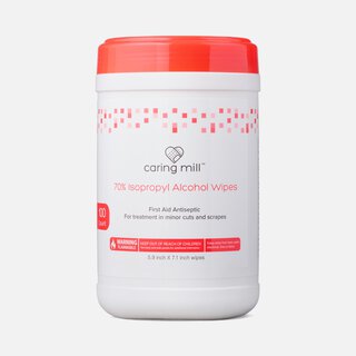 Caring Mill™ Alcohol Wipes Canister, 100 ct.
