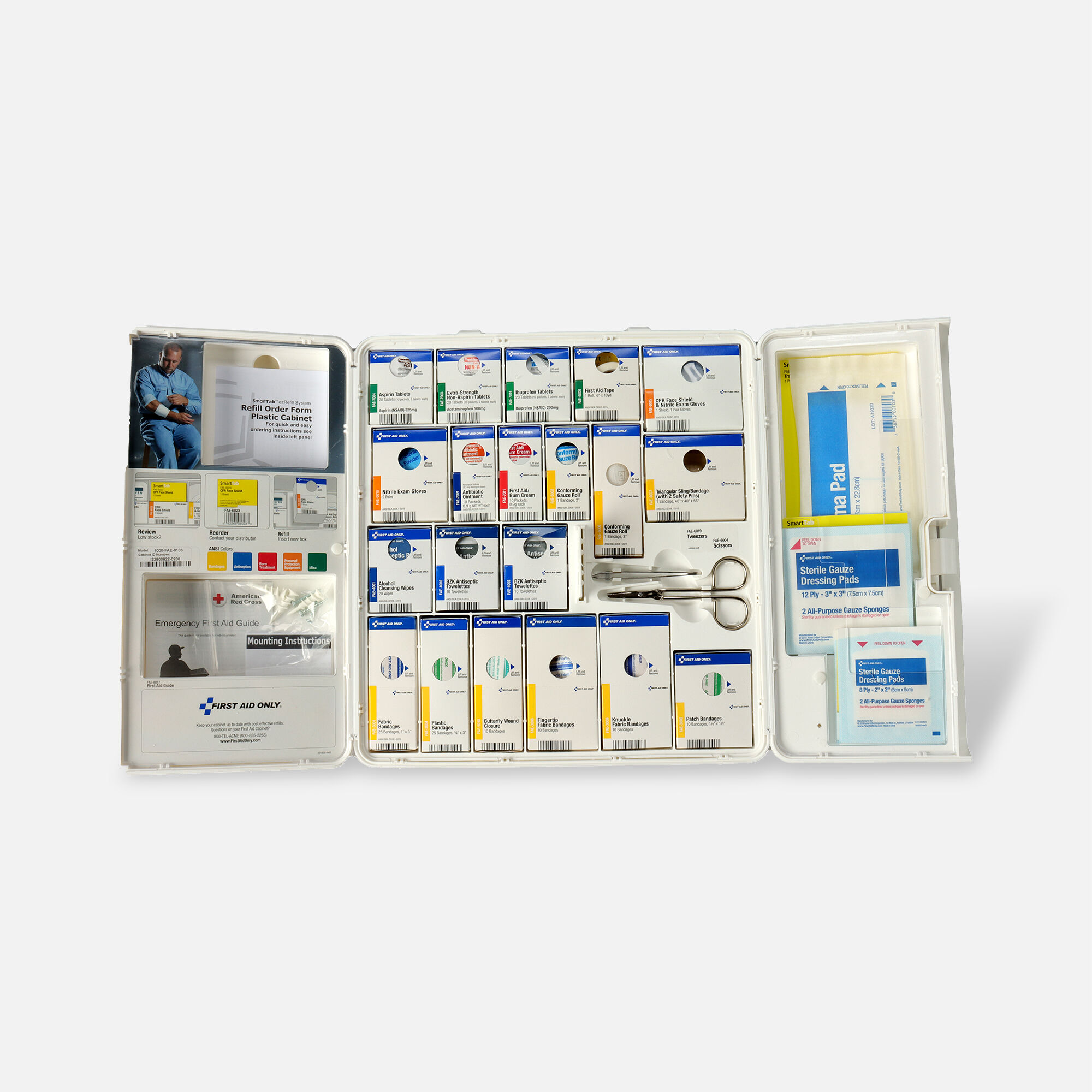 Large Smart-Compliance First Aid Cabinet, 275 pcs, , large