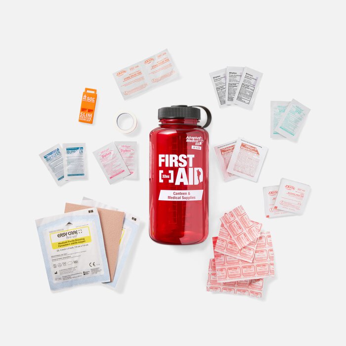 Adventure Medical Kits First Aid Canteen with Rescue Whistle, 32 oz, 51 pc., , large