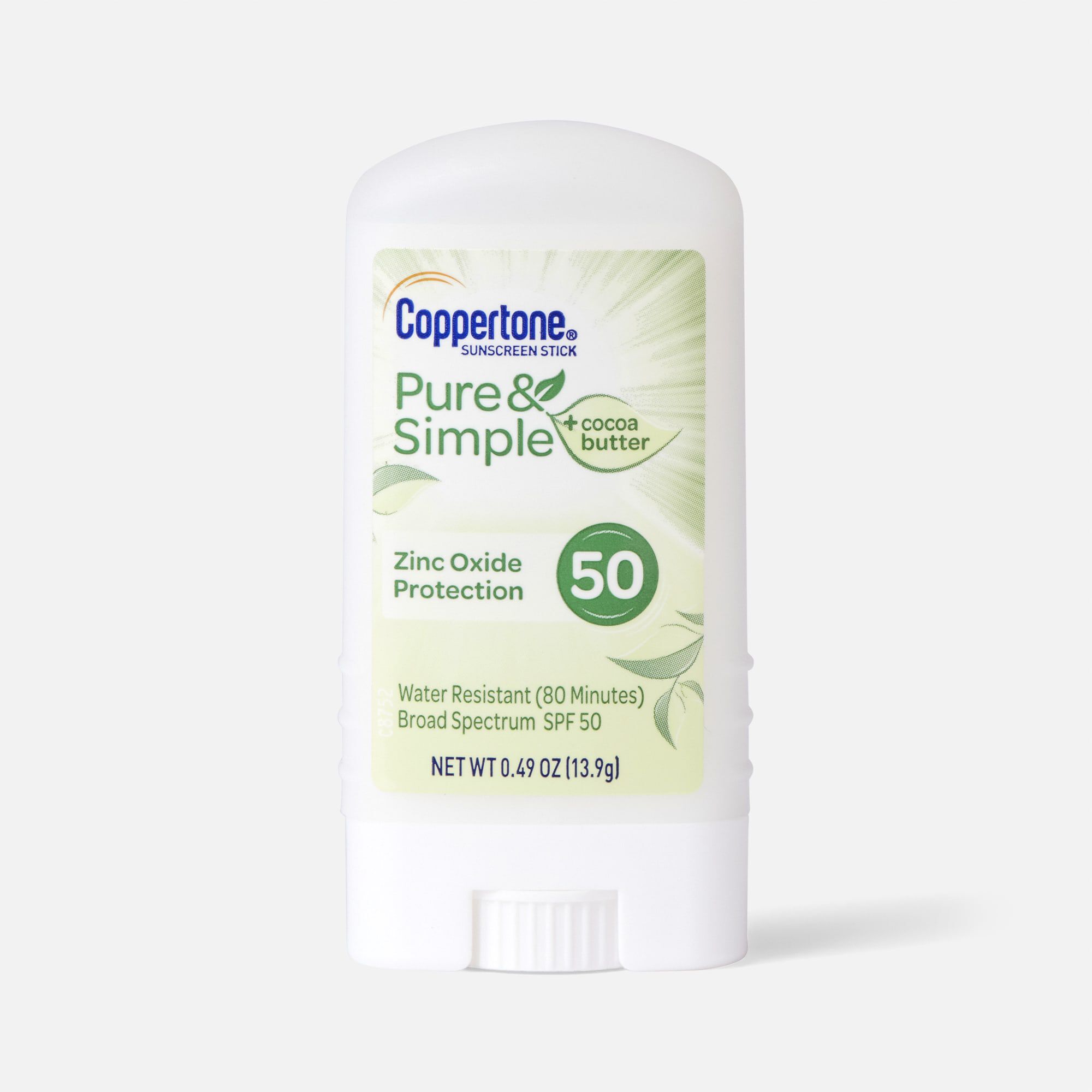 Coppertone Pure & Simple Sunscreen Stick, SPF 50, 0.49 oz., , large