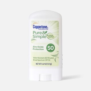 Coppertone Pure & Simple Sunscreen Stick, SPF 50, 0.49 oz.
