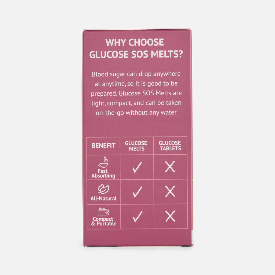 Glucose SOS Glucose Melts, Cherry/Pineapple, 5-pack, , large image number 2