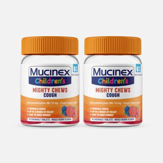 Mucinex Children's Mighty Chews, Daytime Cough, 16 ct. (2-Pack)
