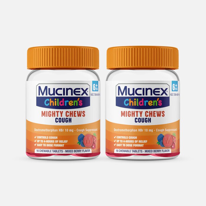 Mucinex Children's Mighty Chews, Daytime Cough, 16 ct. (2-Pack), , large