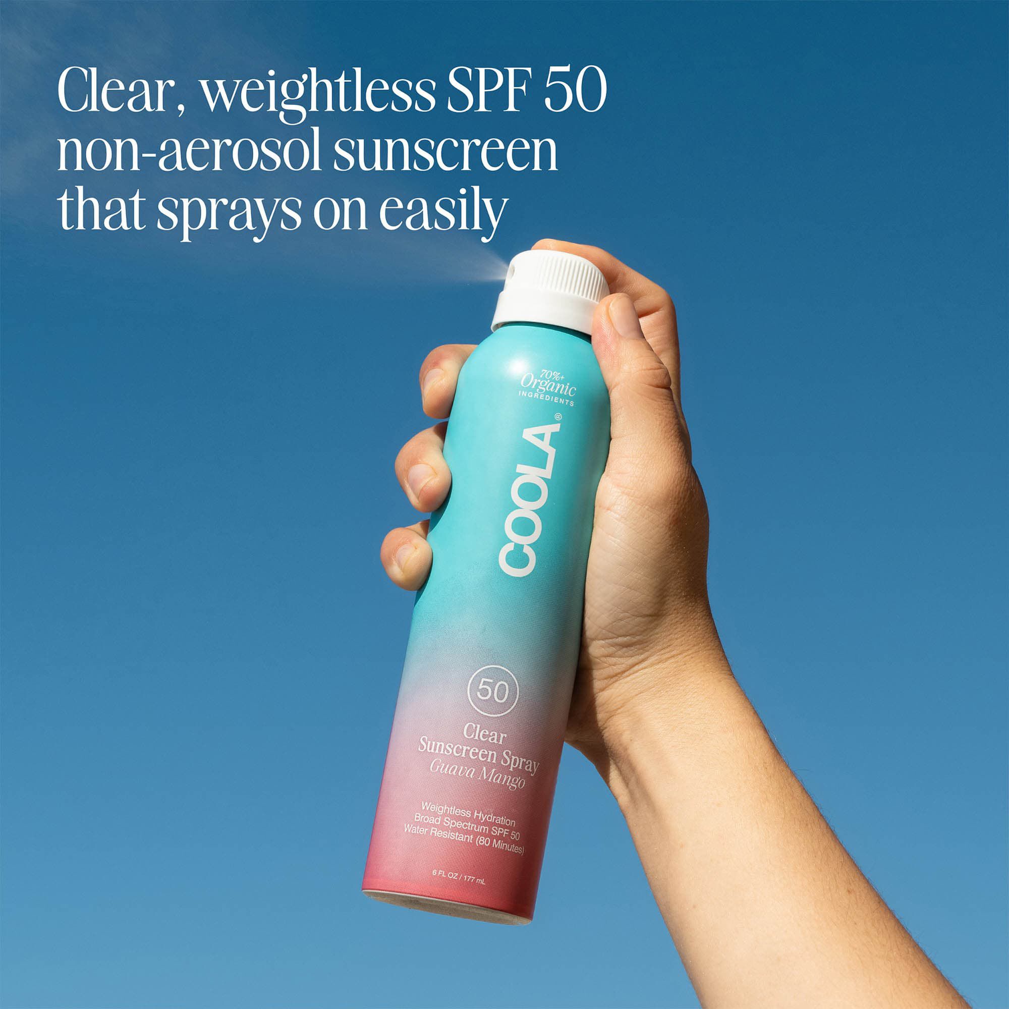COOLA Classic Body Organic Sunscreen Spray SPF 50, 6 oz., , large
