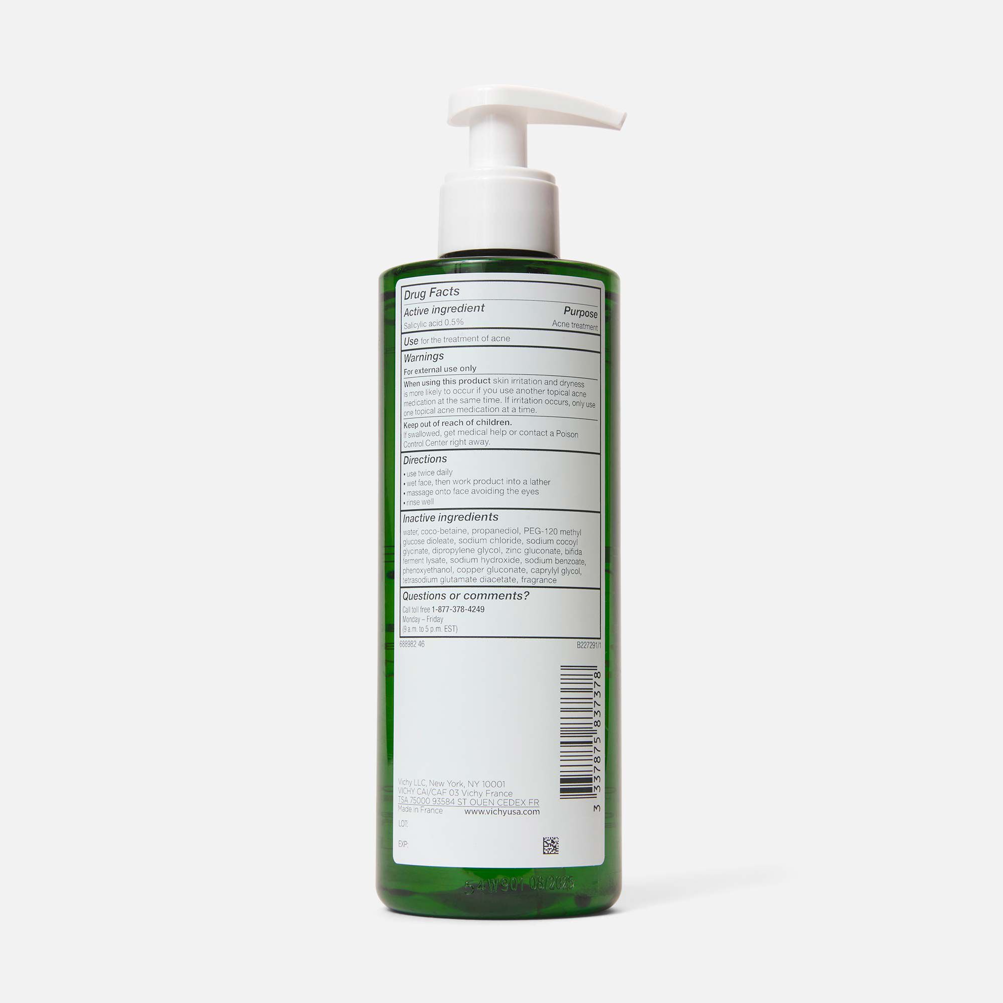 Vichy Normaderm PhytoAction Daily Deep Cleansing Gel with Salicylic Acid, , large