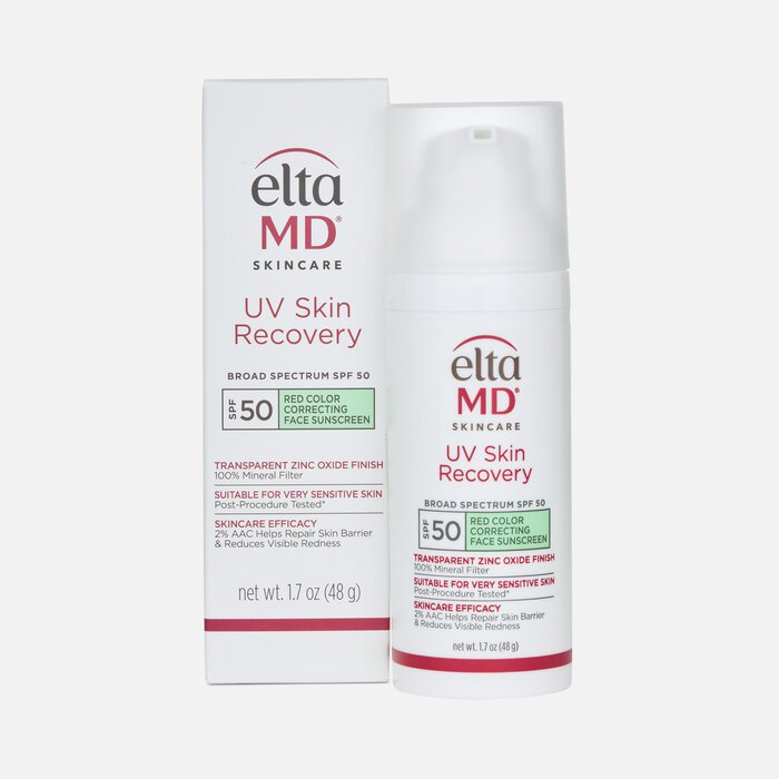 EltaMD UV Skin Recovery Red Color Correcting Green Tint Broad Spectrum SPF 50, , large