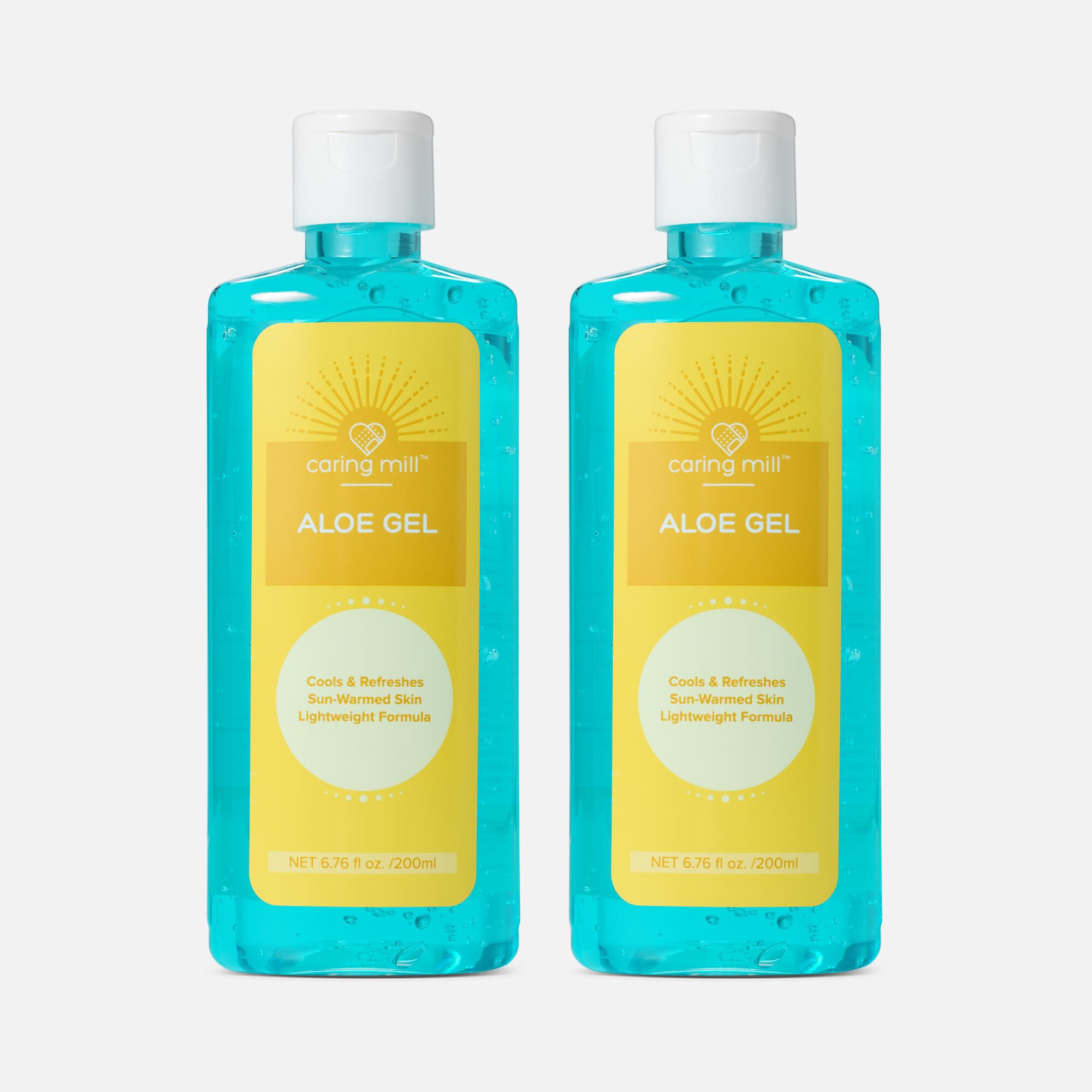 Caring Mill™ Aftersun Cooling Gel With Lidocaine Aloe Vera Value, 6.76 oz. (2-Pack)