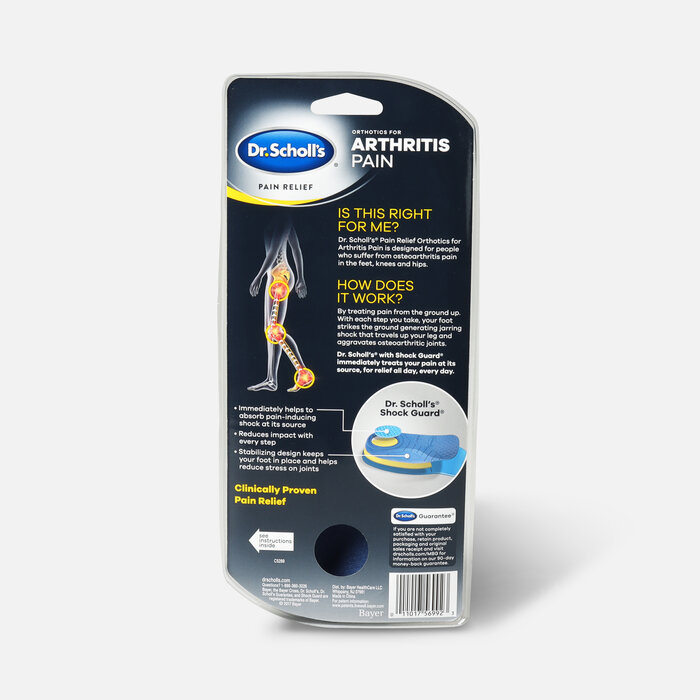 Dr. Scholl’s Pain Relief Orthotics for Arthritis Pain for Women, 1 Pair, Size 6-10, , large