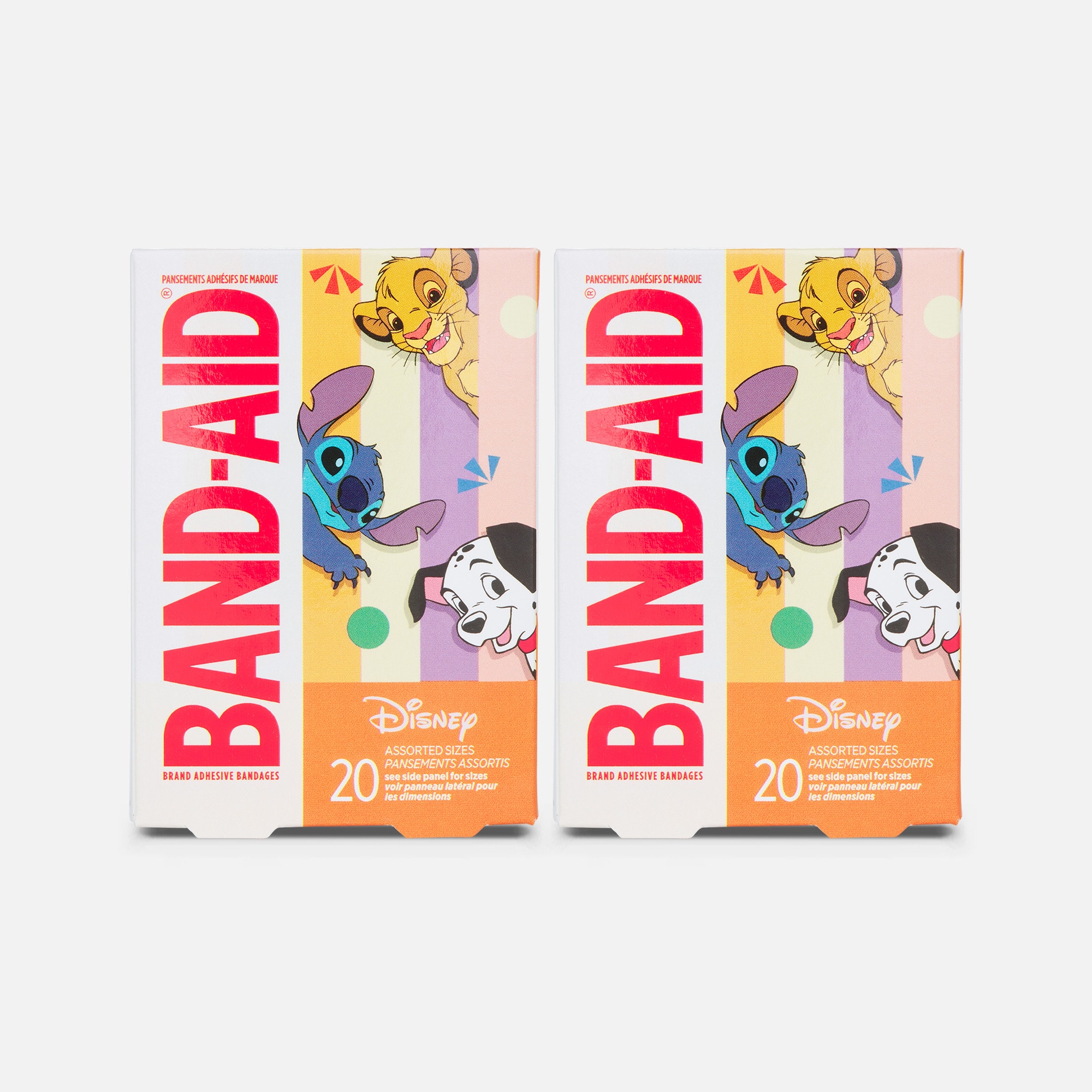 BAND-AID® Brand Adhesive Bandages, Disney Classics, Assorted Sizes, 20 ct. (2-Pack)