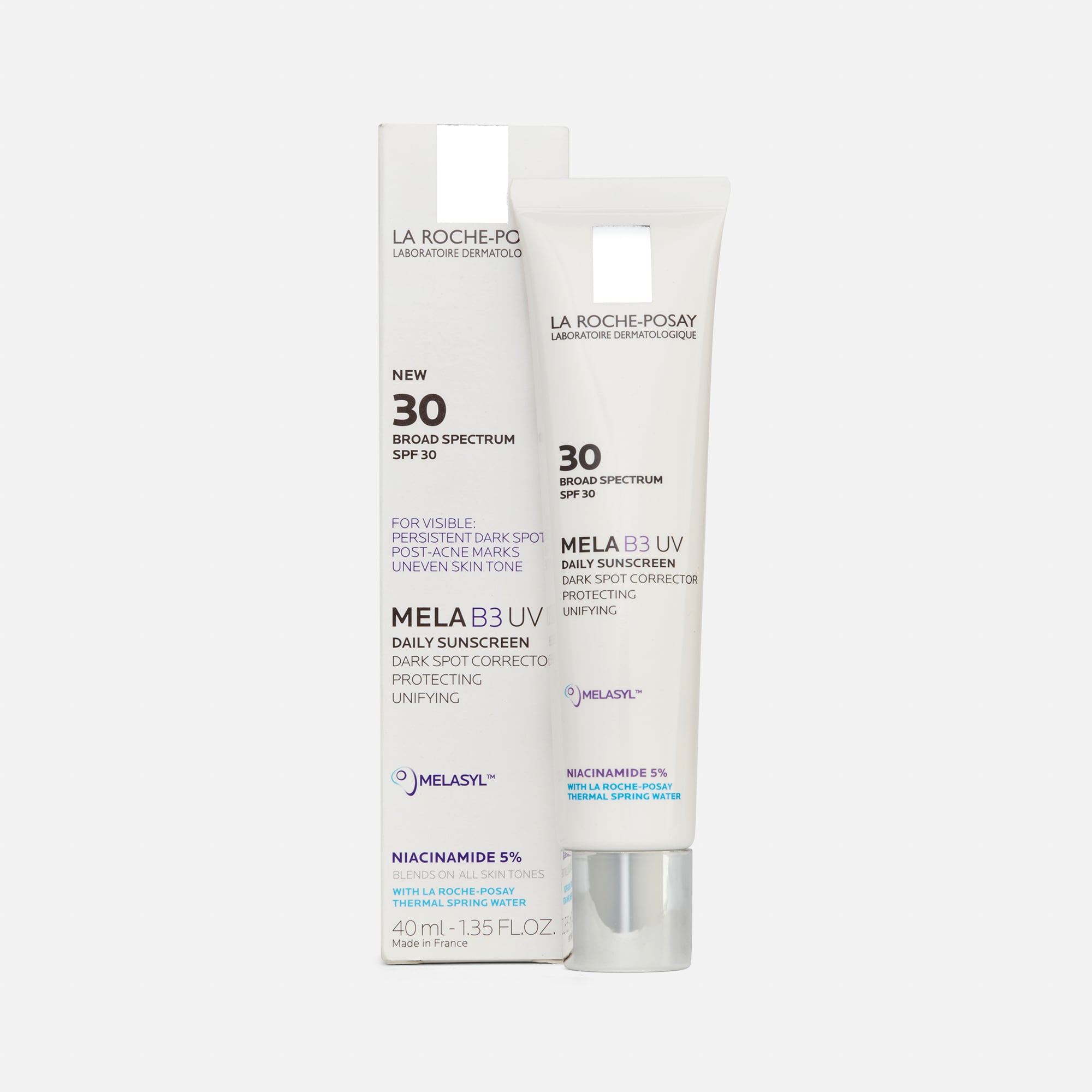 La Roche-Posay Mela B3 UV Daily Moisturizer Sunscreen With Melasyl & Niacinamide, SPF 30, 1.35 fl oz.